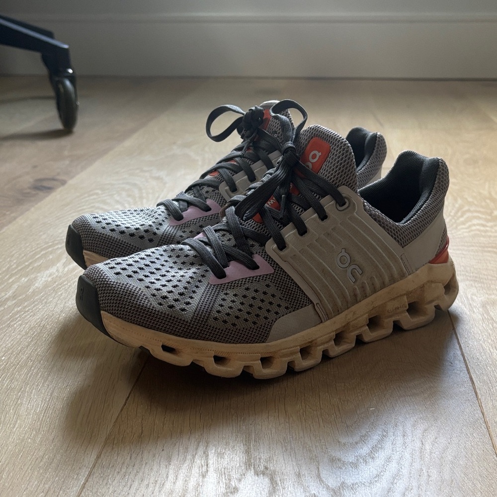 On Running Women Gray Running Shoes